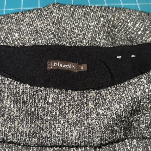 J.Mclaughlin Grey/Silver Carter Sequin Wide Leg Trousers Slacks Pants Size 0 - Picture 12 of 12